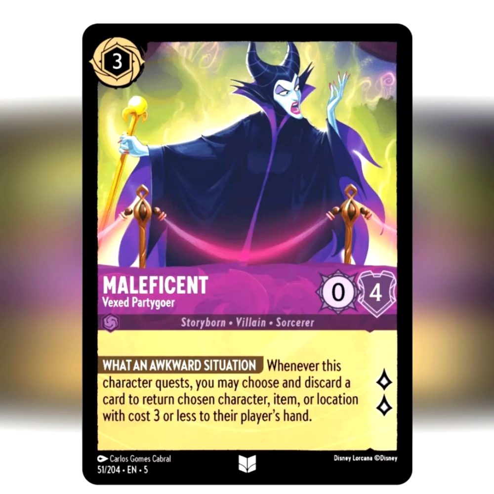 Maleficent 🔥 Sleeping Beauty 🔥 Disney Lorcana Trading Card TCG